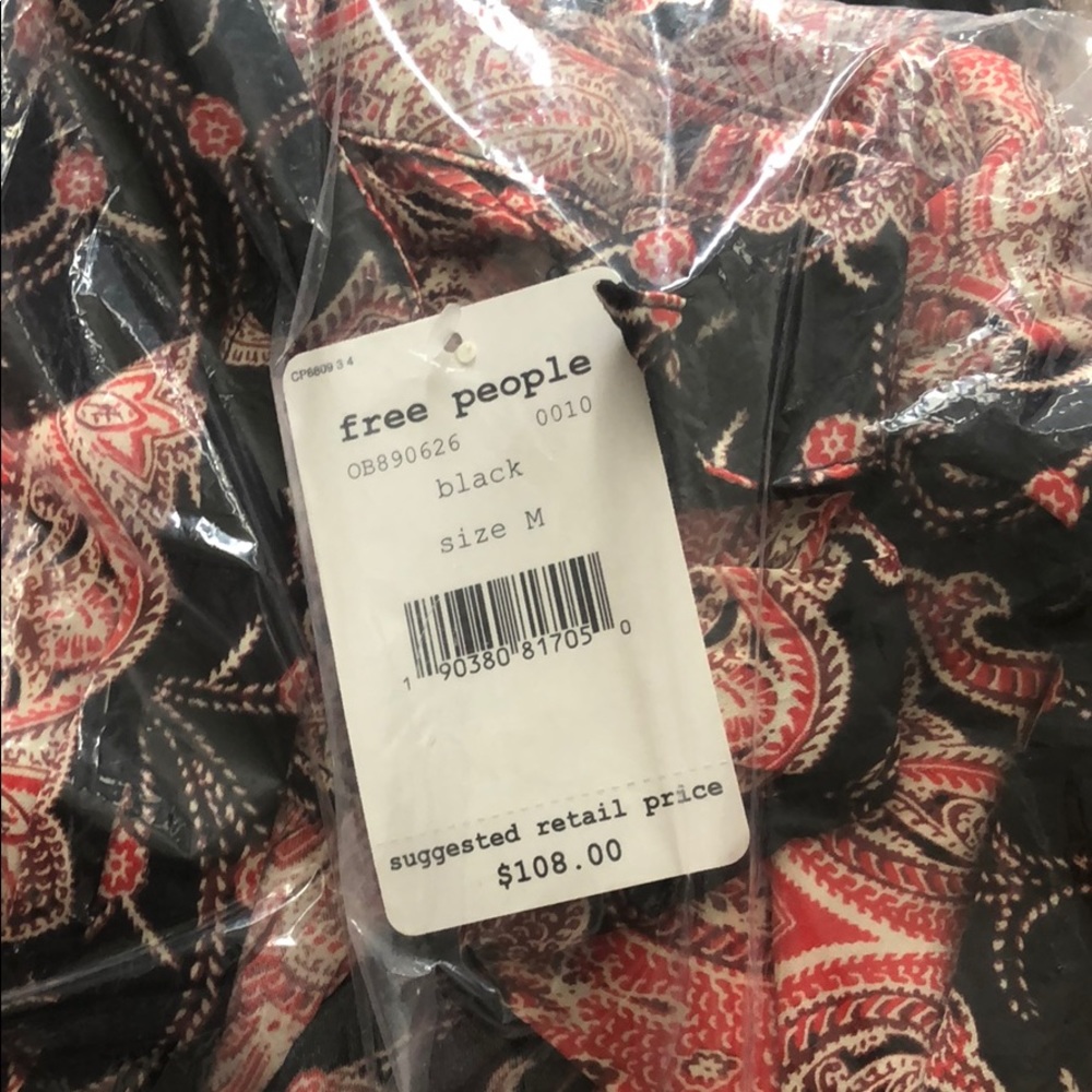Free People Field of Butterflies Swing Back Top - Picture 5 of 7